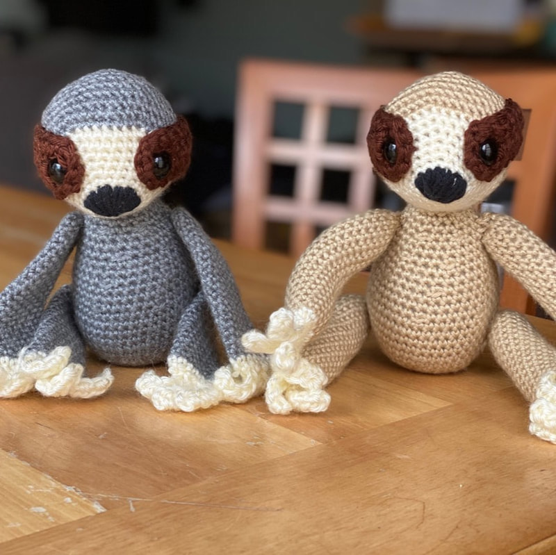 Crocheted Sloths