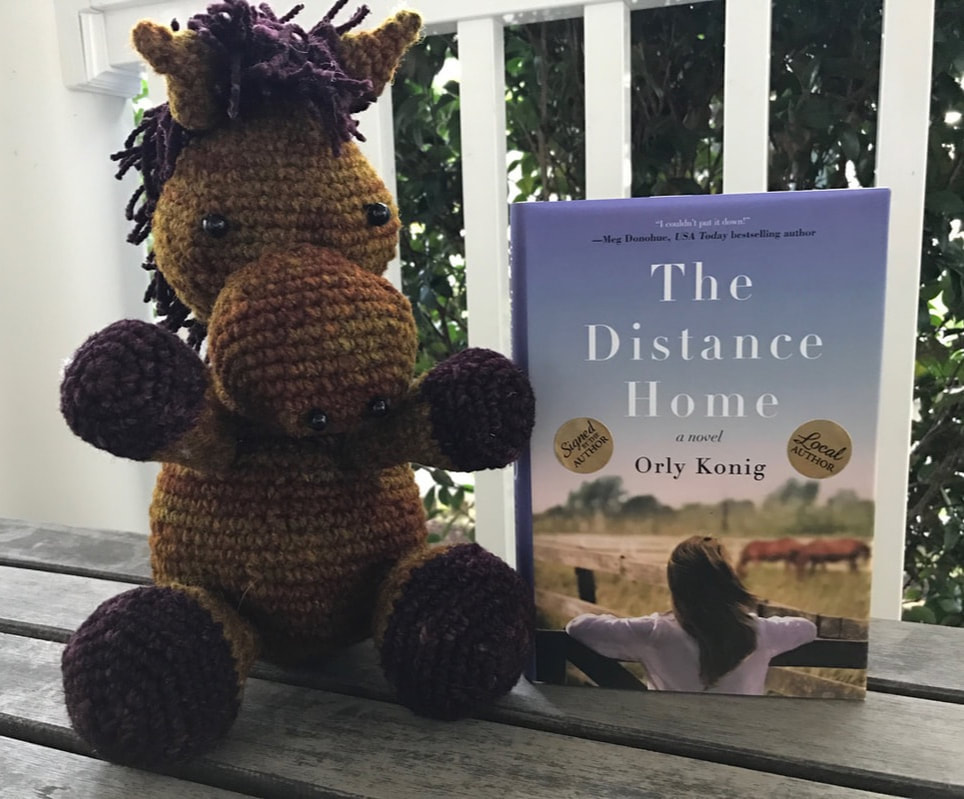 The Distance Home and a crocheted horse