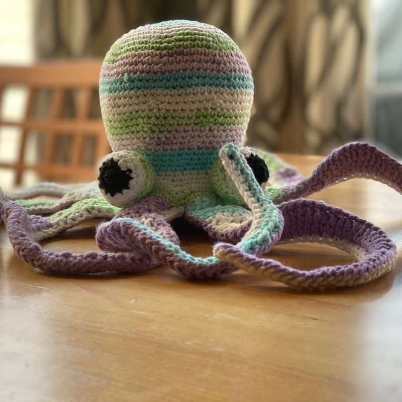 Crocheted octopus